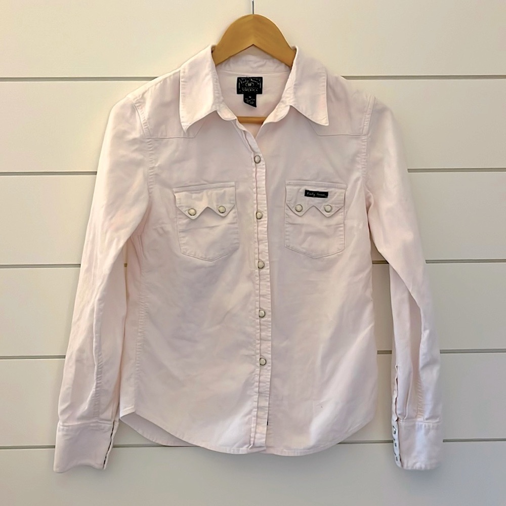 Lucky Brand Dungarees America Pale Pink Shacket